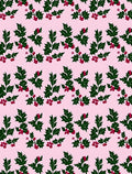 Festive Holly Berry Garland Rug