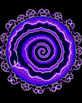 Radiant Purple Swirl Mandala Rug
