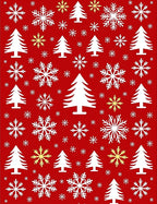 Winter White Tree Snowflake Repeat Rug