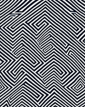 Bold Monochrome Linear Illusion Rug