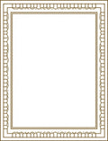 Brown Ornate Arch Border Rug
