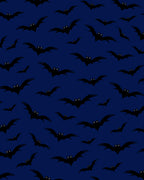 Spooky Black Bats Night Sky Rug