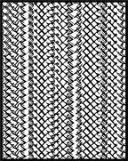 Black White Contemporary Interlocking Diamonds Rug