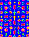Vibrant Geometric Figures Bright Colors Rug