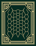 Emerald Geometric Honeycomb Frame Rug