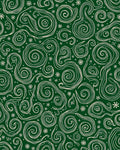 Cream Swirls Green Abstract Lines Rug
