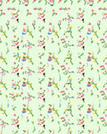 Whimsical Bunny Floral Spring Garden Rug