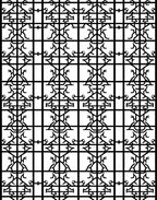 Bold Black Geometric Lattice Rug