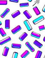 Vibrant Rectangle Sprinkle Collection Rug