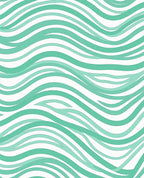 Ocean Wave Curved Lines Rug
