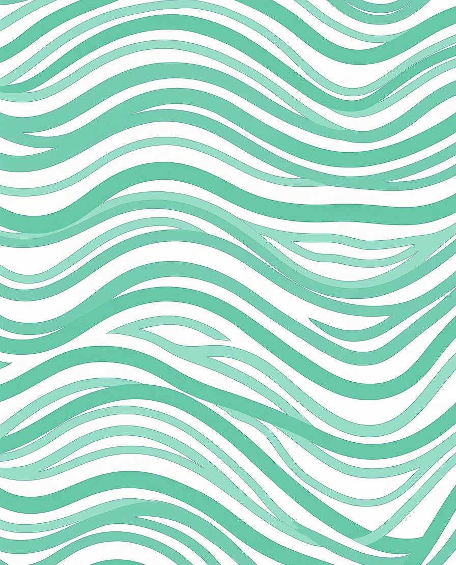 Ocean Wave Curved Lines Rug