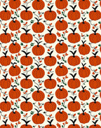 Orange Pumpkin Patch Autumn Foliage Rug