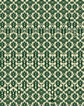 Emerald Vintage Floral Interlock Rug