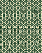 Emerald Vintage Floral Interlock Rug