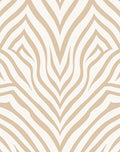 Neutral Tan Zebra Stripe Rug