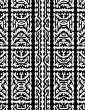 Bold Black And White Tribal Stripes Rug