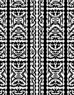 Bold Black And White Tribal Stripes Rug