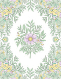 Soft Pastel Floral Garden Arrangement Rug