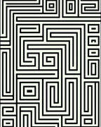 Abstract Linear Path Workrug Rug