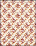 Earthy Gemstone Diamond Repeating Abstraction Rug