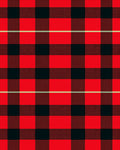 Classic Red Black Tartan Check Rug