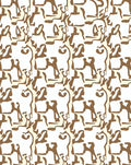 Brown and Cream Organic Camouflage Rug