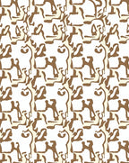 Brown and Cream Organic Camouflage Rug