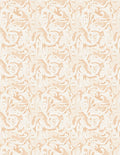 Cream Swirl Abstract Botanical Arrangement Rug