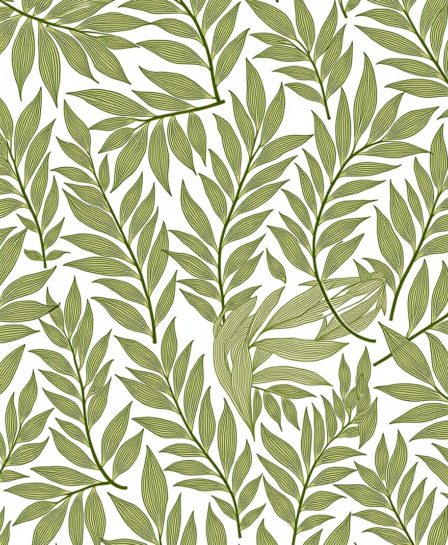 Verdant Green Leafy Branches Rug