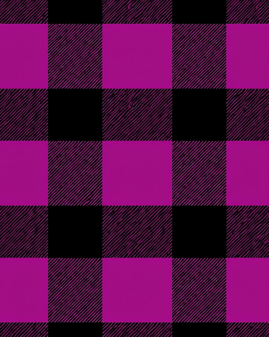 Berry Black Plaid Checks Grunge Rug