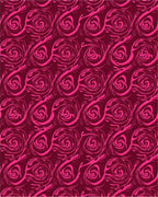 Dazzling Magenta Swirl Rose Rug
