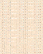 Subtle Peach Honeycomb Grid Rug