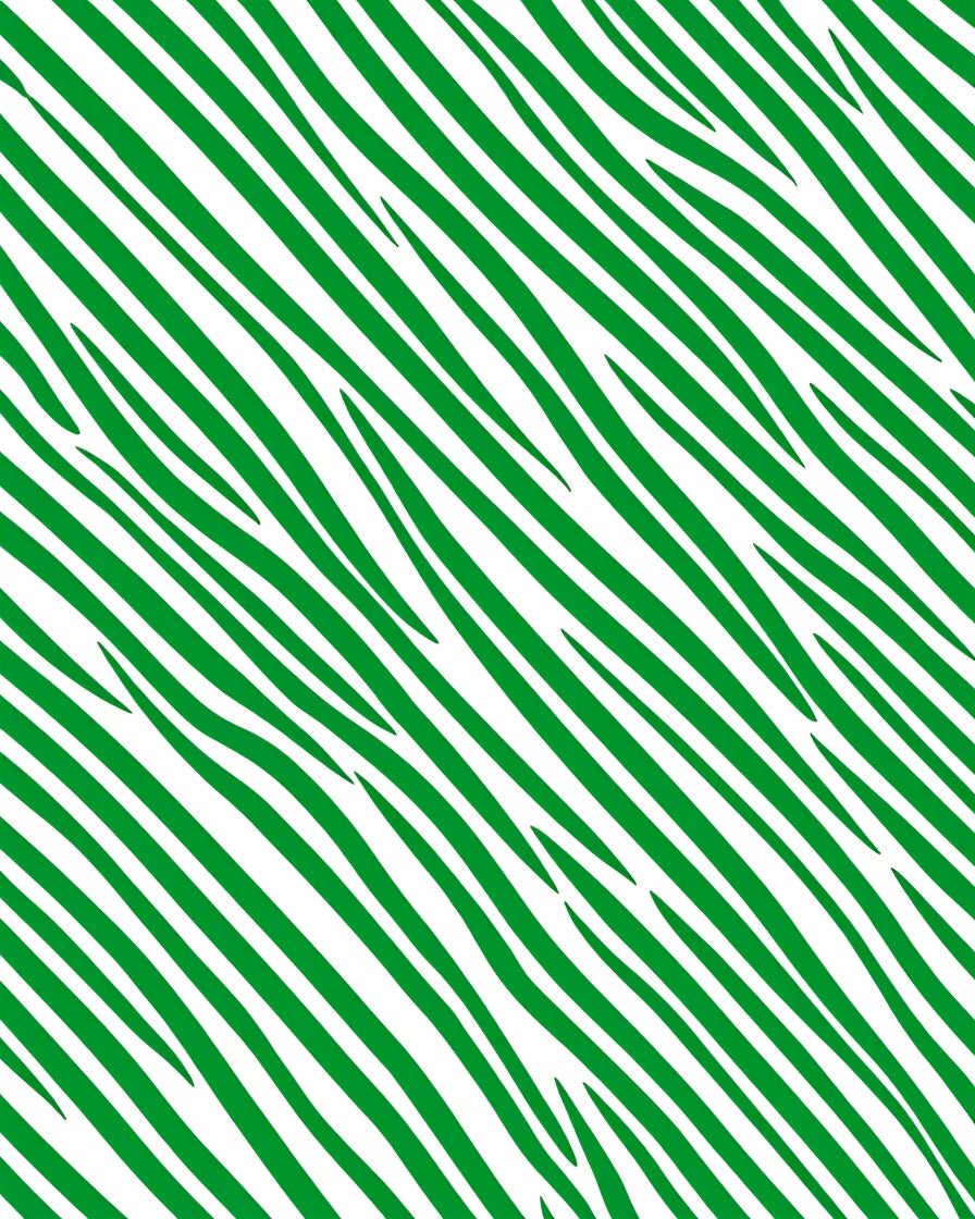Vibrant Green Zebra Stripe Rug