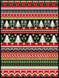 Festive Christmas Tree Stripes Rug