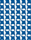 Modern Blue White Geometric Column Rug