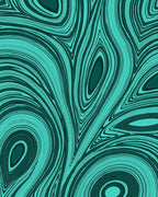 Teal Swirl Flow Abstract Rug