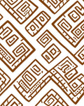 Brown Geometric Tribal Abstract Rug