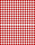 Classic Red Houndstooth Geometric Rug