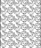 Organic Black Swirls and Loops Rug