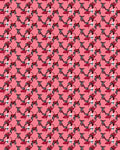 Pink Paisley Floral Interlocking Elements Rug