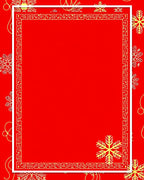 Red Golden Snowflake Geometric Border Rug