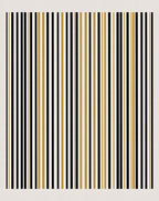 Glamorous Black Gold Vertical Stripe Rug