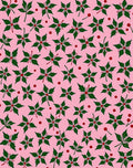 Pink Holly Berries Scatter Rug