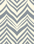 Soft Gray Wavy Chevron Rug