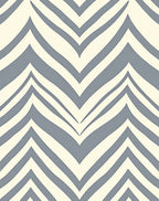 Soft Gray Wavy Chevron Rug