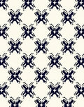 Navy Geometric Lattice Artwork Rug