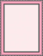 Pale Pink Layered Geometric Border Rug