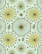 Yellow Dandelion Burst Whimsical Rug