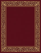 Burgundy Golden Vine Border Rug