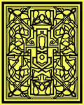Bold Yellow Intricate Floral Medallion Rug